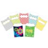 Barker Creek Peel & Stick Library Pockets, 3-1/2in x 5-1/8in, Chevron & Flora, Set of 90 Pockets