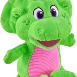 Barney World Toddler Toy Plush Baby Bop 8-Inch Dinosaur Character for Preschool Kids Ages 2+ Years