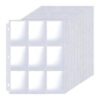 Baseball Card Binder Leeves 1080 Pockets,9 Pocket Card Leeves for 3 Binder,Trading Cards Leeves Fit for Baseball,Football,Game,Business Cards(60 Pages)