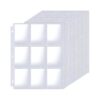 Baseball Card Binder Leeves,400 Pack Card Leeves Binder Heets,9 Pocket Card Leeves for 3 Binder,Holds 7200 Cards,Trading Cards Leeves Fit for Baseball,Football,Game,Business Cards