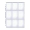 Baseball Card Binder Leeves 50 Pack 9 Pocket,Holds 900 Cards,Trading Card Leeves for 3 Binder,Protective Pages Heets for Baseball,Football,Business,Game Cards
