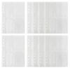Baseball Card Sleeves - for Binder Clear Inserts 10 Pieces 4 Pocket