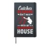 Baseball Catcher Grandpa Funny Baseball Catcher Grandfather Hardcover Journal, Black