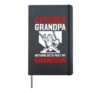 Baseball Catcher Grandpa Proud Baseball Catcher Grandfather Hardcover Journal, Black