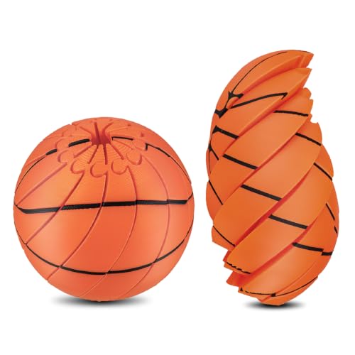 Baseball Fidget Ball, 3D Printed Twist and Turn Stress Relief Desk Fidget, Portable Handheld Relieve Anxiety Desk Fidget for Focus, Travel, Office (Basketball)