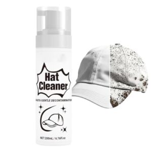 Baseball Hat Cleaner with Foam Spray, Waterless 200ml Fabric Solution