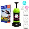Baseball Tee Batting Popper Trainer, 40" Consistent Launch Without a Pitcher, Portable Solo Hitting Training Equipment with 6 Ball for Indoor Outdoor Backyard Park, Beginner Friendly for Adult & Youth