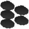 Basket Labels Clip On 50Pcs Black Mini Chalkboard Labels for Storage Bins, Reusable Plastic Price Display Signs