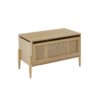 BAÏTA PABLO Toy Chest in oak effect and rattan cane