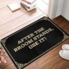 Bathmat After The Broom Stands, Use It! with Cute Welcome Summer Bathroom