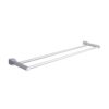 Bathroom Kitchen Shelf Rack Home Accessories Wall Mounted Space Aluminum Holder Double Rod Towel Bar Hotel Rust