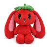 Batinglebells Tomabbit Plush Toy - Cute Tomato Bunny Stuffed Animal, Soft & Cuddly Food Hybrid Plushie for Kids & Adults, Unique Kawaii Gift (16 inch)