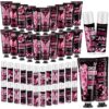 Batiyeer 48 Pcs Breast Cancer Awareness Gifts Bulk for women Travel Hand Cream and Lip Balm Set Black and Pink Ribbon Survivor Items for Charity Party Supplies favors