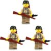 Battle Brick 1.6 Inches Tall WW2 US Army Soldier Collectible Custom Minifigure | Genuine Military Minifig | Printed in The USA | World WAR 2 | | Great Gift for Teen to Adult AFOL (Pack of 3)