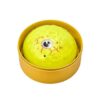 BAXLIMEK Halloween Ghost Glitter Dumpling Squishy,Soft Cute Halloween Fidget Balls for Adults with Steamer,Slow Rising Squeeze Stress Relief Sensory Spooky Pumpkin Bao Bun Squishes Yellow
