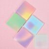 BAYTORY Glitter Transparent Sticky Notes, 200 Sheets 3 x 3 Clear Memo Pads