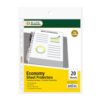 BAZIC Products Economy Weight Sheet Protectors, Top-Load, Letter, 20 Pack