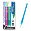 BAZIC PRODUCTS Electra Sparkly 0.7mm Mechanical Pencils, Glitter Grip, 4 Ct