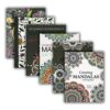 BAZIC Products Mandalas Coloring Book for Adults 6-Title, 6-Pack