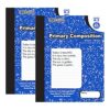 BAZIC PRODUCTS Primary Composition Notebook, Grades K-2, Marble, 2-Pack
