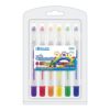 BAZIC PRODUCTS Silky Gel Crayons, 6 Colors, Non-Toxic, 6 Count