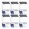 BAZIC PRODUCTS White Jr. Writing Pads, 5 x 8 in, 50 Sheets, 2 Pads, 6-Pack
