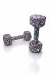 BBLLS Dumbbells 5 Lbs Pair Crystal Rhinestone Prism Hand Weights Excerise