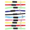 BCOATH 10pcs Pu Leather Elastic Bookmarks with Built-in Line Pointer and Stretchable Bands to Hold Planner Closed for Books and Binders, for Readers and Professionals Random Color