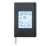Beach Book Club Coastal Summer Reading Hardcover Journal, Black