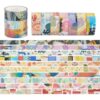 Beadthoven 10 Rolls Washi Tape Set 15mm Decorative Masking Tapes