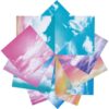 BEAMARKER 50 Sheets Fantasy Starry Sky Origami Paper Kit 6x6 Double Sided Printed Decorative Decoupage Paper Origami Squares for Scrapbooking Gift Wrapping DIY Card Photo Album Hand Folding Crafts