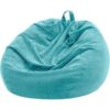 Bean Bag Chair Cover (No Filler) for Kids and Adults,Beanbag Stuffed Animal Storage Without Filling Plush Toys Holder and Organizer Soft Premium Corduroy 200L