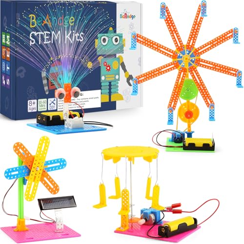 BeAndge STEM Kits, Kids Arts and Crafts for Girls 8-12 8-10, stem Toys for Ages 8-13, Engineering Science Kits for Kids, STEAM Gifts for 6 7 8 9 10 12 Year Old Girls, Electronic Building Boys 6-8