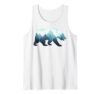 Bear Double Exposure Surreal Wildlife Animal Tank Top