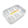 Beaupretty Plastic Breeding Box for Lizards and Snakes with Thermometer, 12 Compartments Incubator, Easy to Clean and Reusable Isolation Hatching Box for Reptile Care Random Color