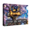Beautiful Fairy Lodge Puzzles for Adults 1000 Pieces Nature, Magic Tree of Life Colorful Flower Art Jigsaw Puzzles, Fantasy Butterfly Moon Landscape Puzzle