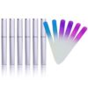 Beauty Glass Nail File 6 PCS Professional Double Sided Fingernail File with Protective Case for a Smooth Finish, Manicure & Pedicure for Nature Nails