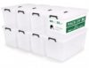 bebikim 90 Quart 32-Pack Clear Storage Bins with Lids