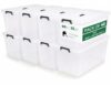 bebikim 90 Quart 40-Pack Clear Storage Bins with Lids