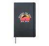 Because The Door Was Open Skydiver Parachute Hardcover Journal, Black