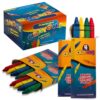 Bedwina Bulk Crayons - 288 Crayons - (Case of 72 4-Packs) Premium Coloring Colors for Kids and Toddlers, Non-Toxic, for Party Favors, Restaurants, Prizes, Goody Bags, Stocking Stuffers