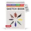 BEECHMORE BOOKS 9"x12" Spiral Bound Sketchbook - 100 Perforated Sheets 140 GSM (95lb) Acid-Free White Paper, Premium Professional Artist Sketch Pad, Art Supplies for Adults Students Drawing Notebook