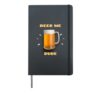 Beer Me Dude Hardcover Journal, Black