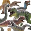 Beetots 6PCS Realistic Dinosaur Figures Set, Prehistoric Animal Toy Collection for Kids Including T-Rex, Spinosaurus, Brachiosaurus, Carnotaurus, Perfect as Birthday Party Favors and Gift