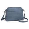 befen Antitheft Crossbody Bags for Women Small Genuine Leather Purses with Rfid Blocking Cross Body Shoulder Hangbags Blue Purse