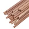 beinkmake 20Pcs Natural Walnut Dowels 0.39 x 11.81 Inch Wood Dowel Rods Unfinished Round Sticks for Carving Woodworking Building Model Macrame Crafts