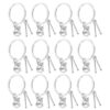 BELLIFFY 12pcs Mini Drum Keychains Set, Metal Rock Style Musical Instrument Accessories, Silver Color, Multi-purpose Bag Charms for Drum Enthusiasts and Graduation Souvenirs