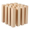 BELLIFFY 16 Pcs Beech Wood Craft Sticks Square Wooden Rods Smooth Surface, Easy to Use Wood Slats for Crafting and Creating a Variety of Crafts and Decorations