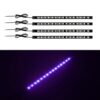 Belnotelt Marine LED Navigation Light Kit Red and Green 12V Waterproof IP68 Flexible Strip for Kayak Boat Canoe Stern Bow Safety Lighting 4 Pack(F)