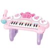 Bemonew Toddler Dj Table Dj Table Baby, Baby Musical Toys Toddler Electronic Piano with Rotatable Microphone & Dual Speakers for Boys Girls, Style-1